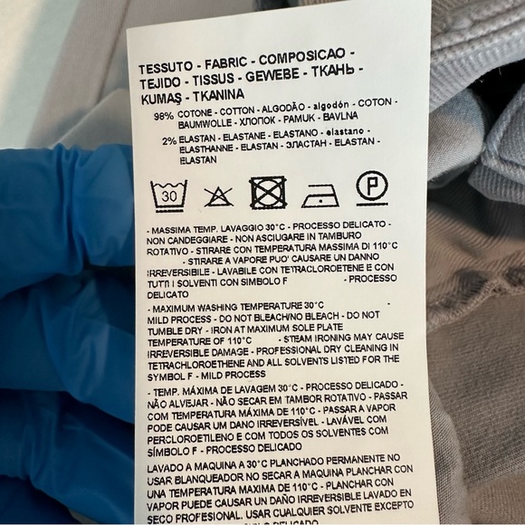 Emporio Armani J14 High Waisted Wide Leg Palazzo Trousers in Lavender Size 31 - Picture 15 of 15